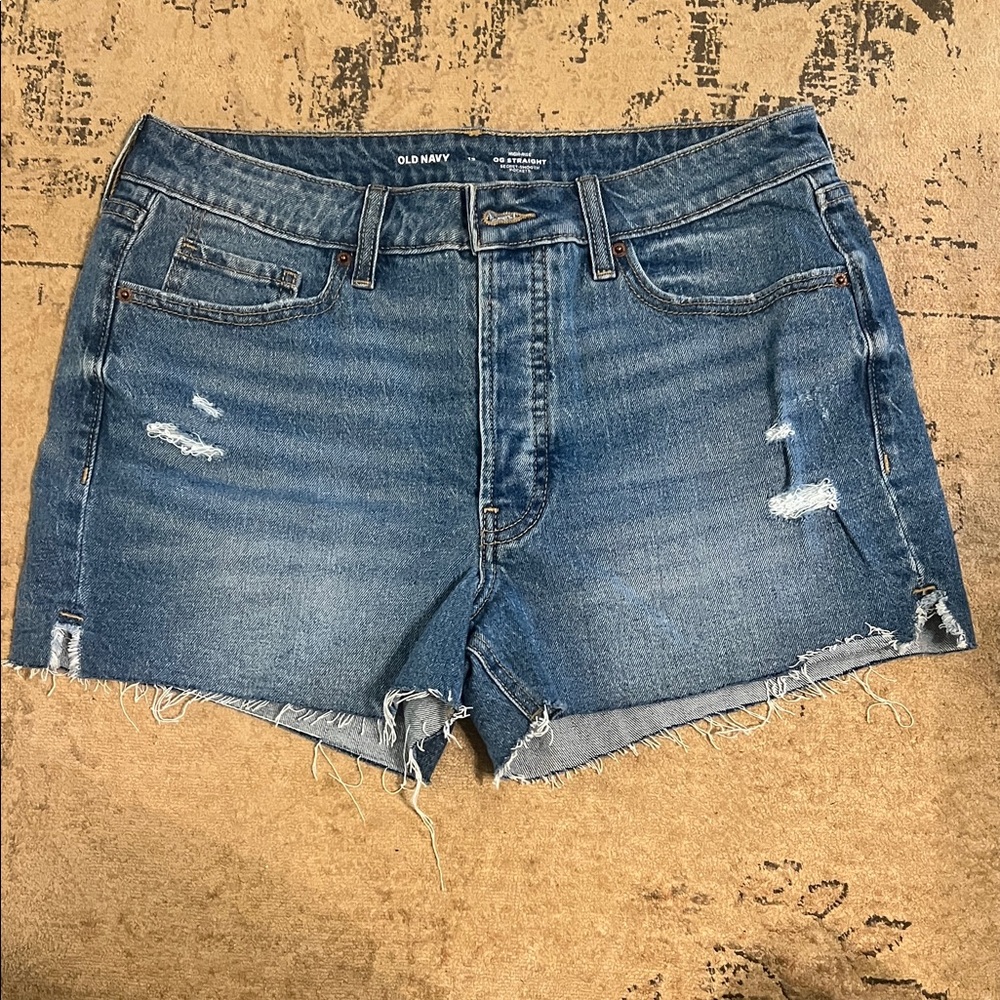 Old Navy Women's Distressed Blue Jean Shorts